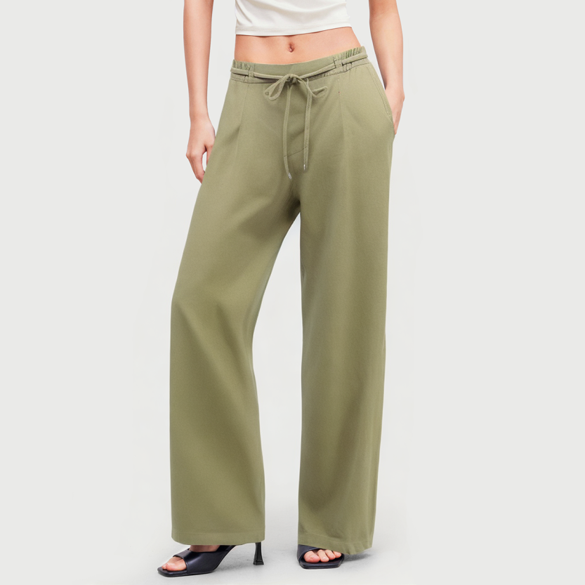 Fashionable loose and comfortable high waist casual pants
