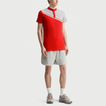 Fashionable stand-up collar polo T-shirt