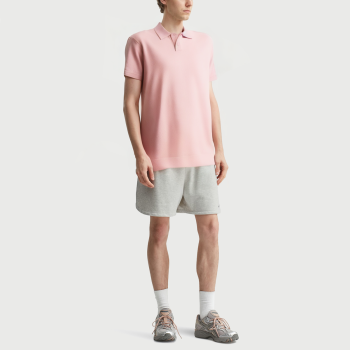 Men's stylish casual knitted lapel polo shirt