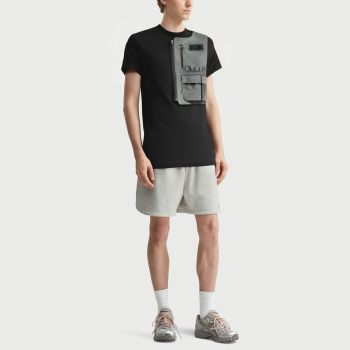 Printed quick-drying crew neck graphic T-shirt