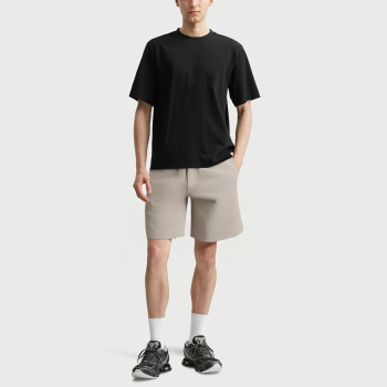 Fitness crossover compression shorts