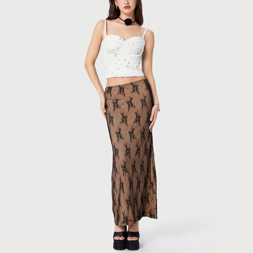 Shiny cut women's rhinestone embellished top