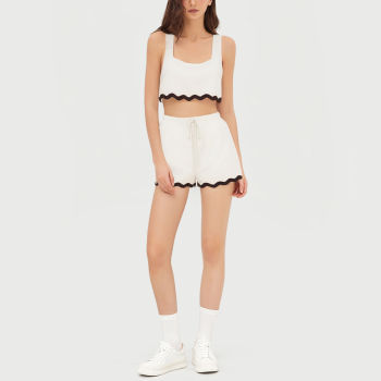 Summer women's casual sleeveless two-piece suit